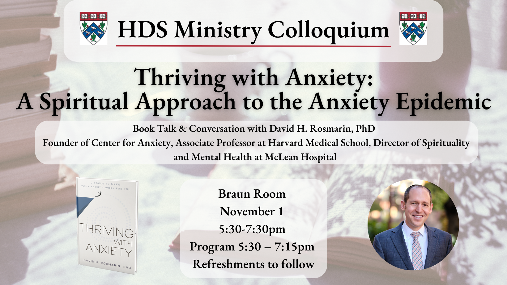 David Rosmarin Book Talk