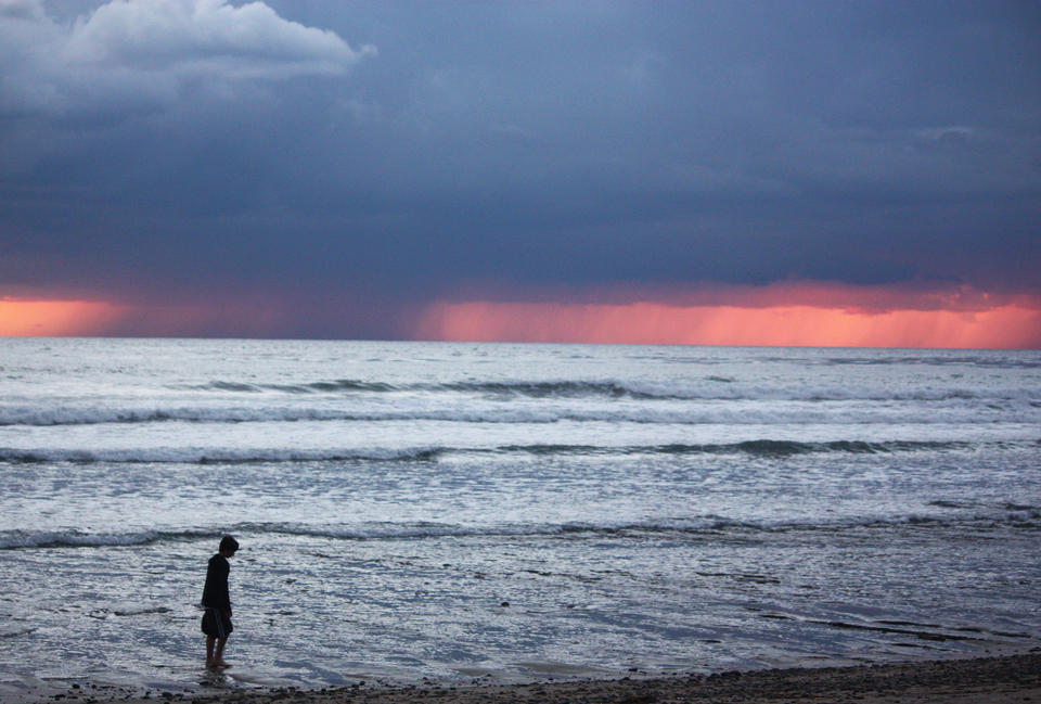 alone by the sea